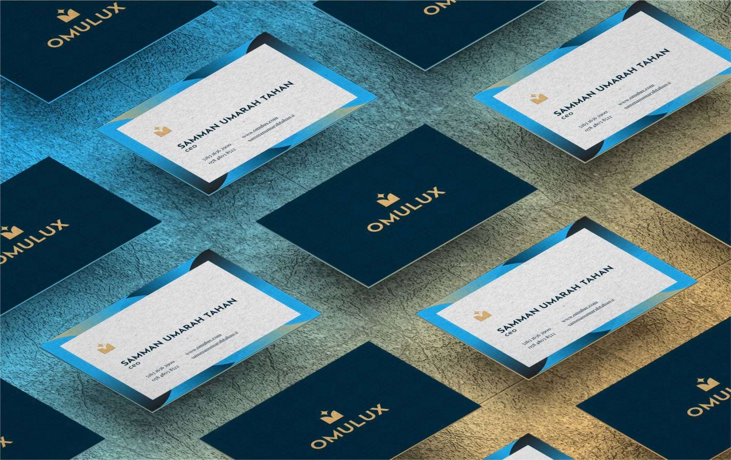 Omulux Branding Business Cards - Elegant Design